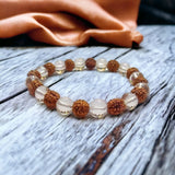 Rudraksh Sphatik Bracelet for Male