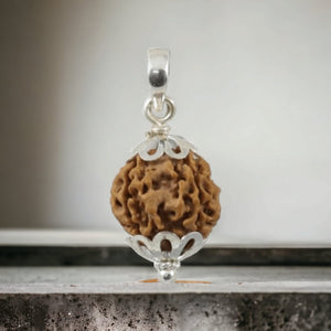 Lab Certified Panch Mukhi Rudraksh with Pandet