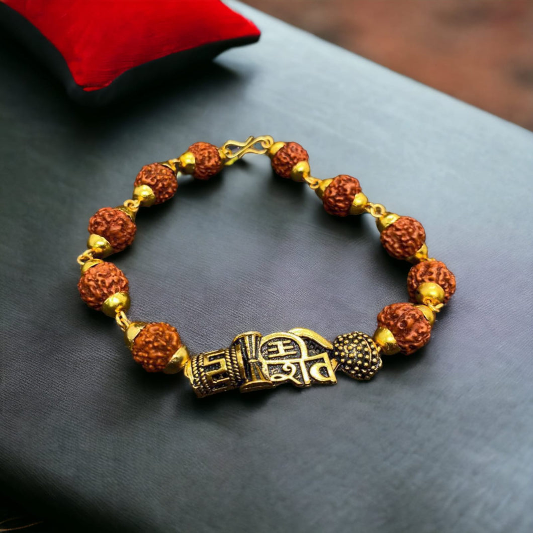 Rudraksh Bracelet with Shiva Pandent