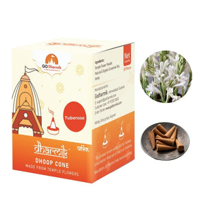 Dhoop Cones Made with Temples Recycled Flowers