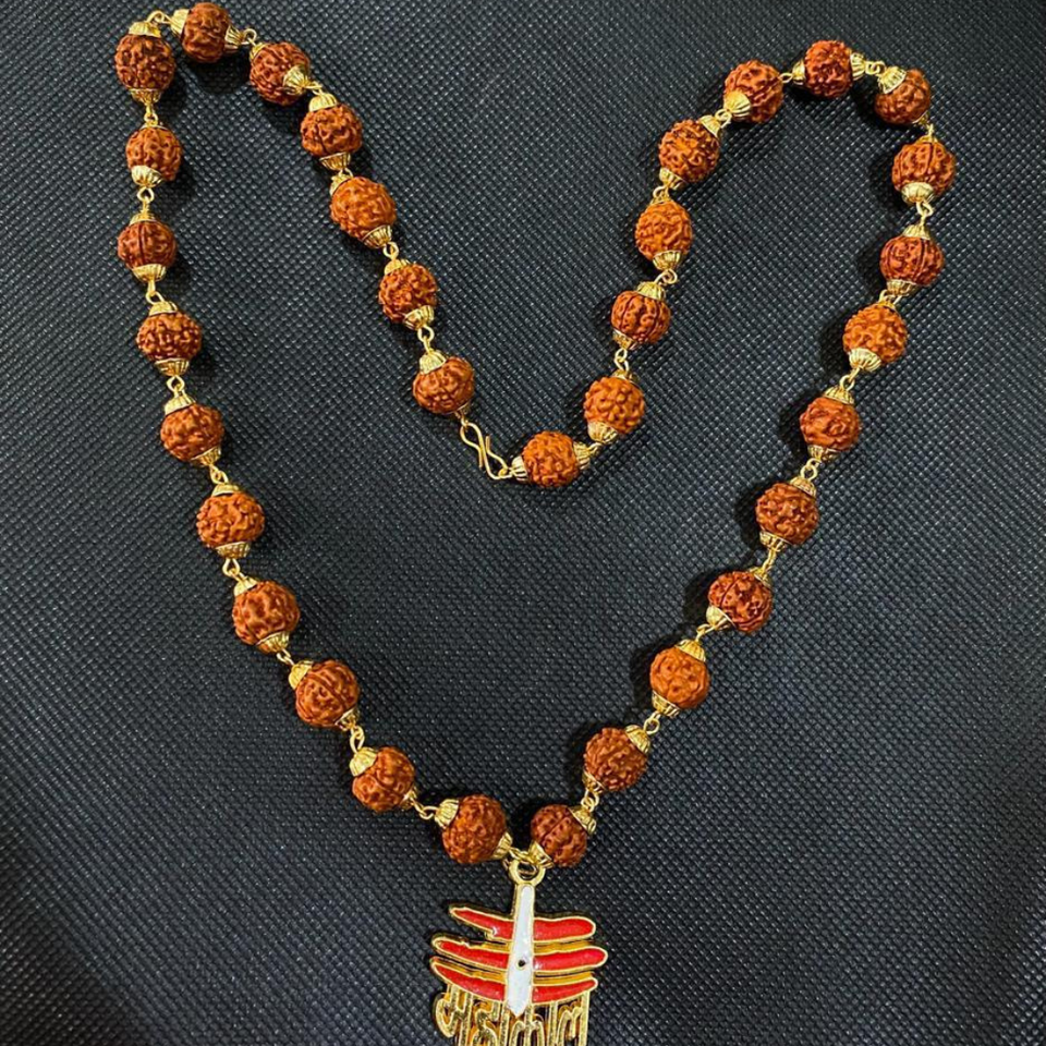 Rudraksha Mala with MAHAKAL Locket