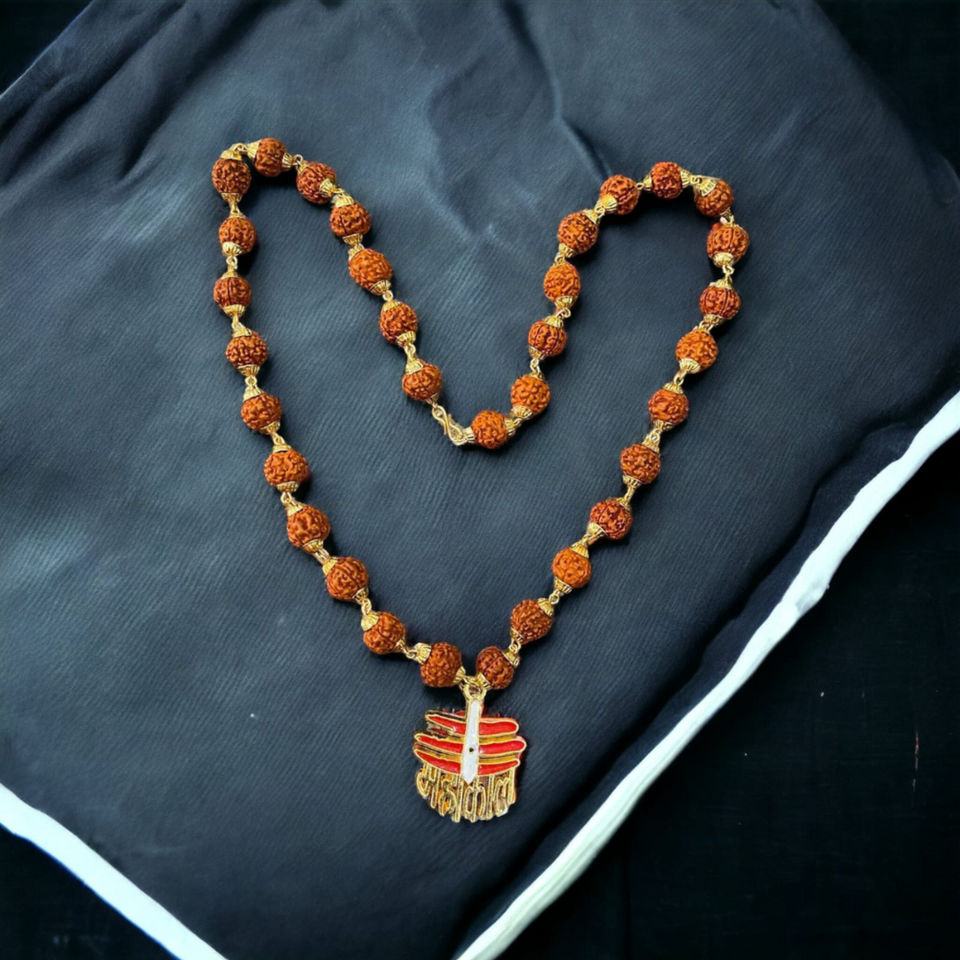 Rudraksha Mala with MAHAKAL Locket