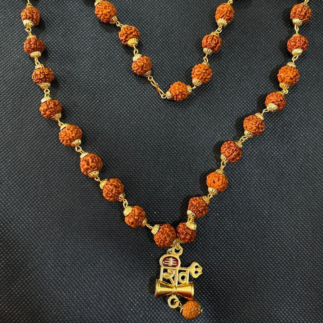 Rudraksha Mala with Shiv Locket