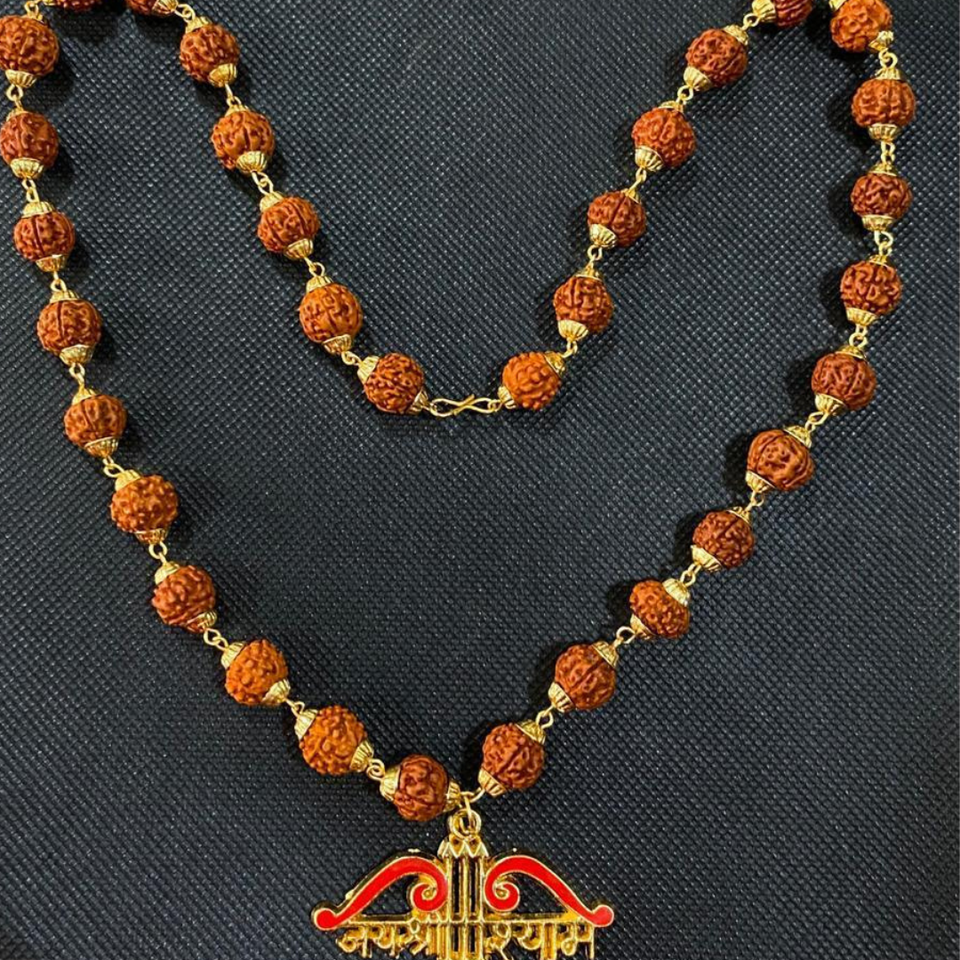 Rudrakasha Mala with JAY SHREE SHYAM Locket