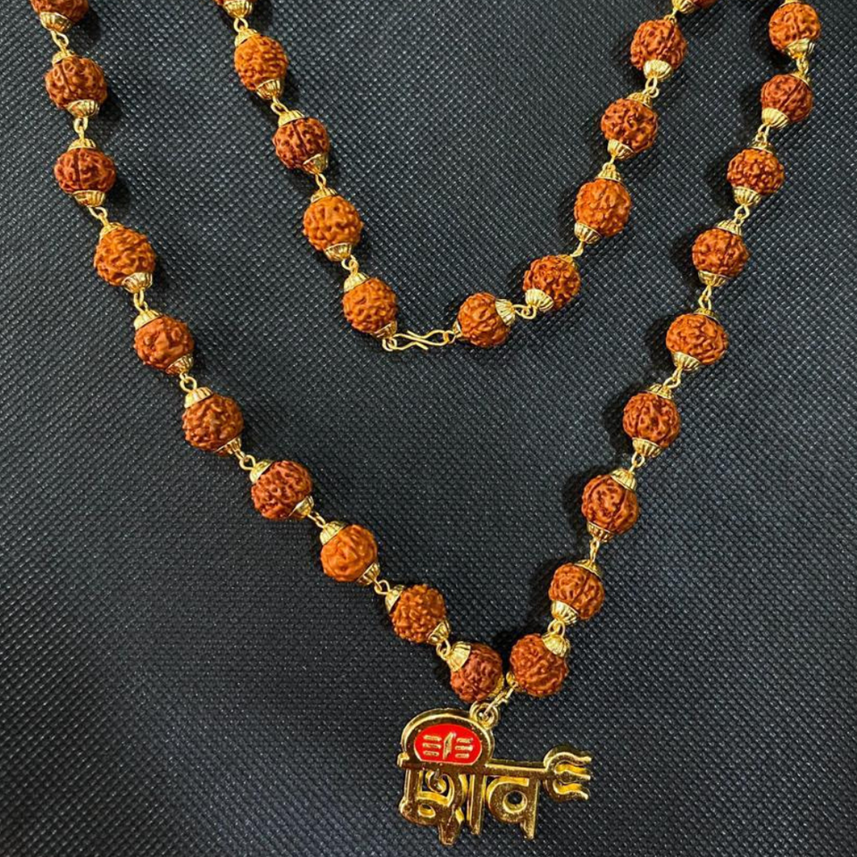 Rudrakasha Mala with SHIVA Locket