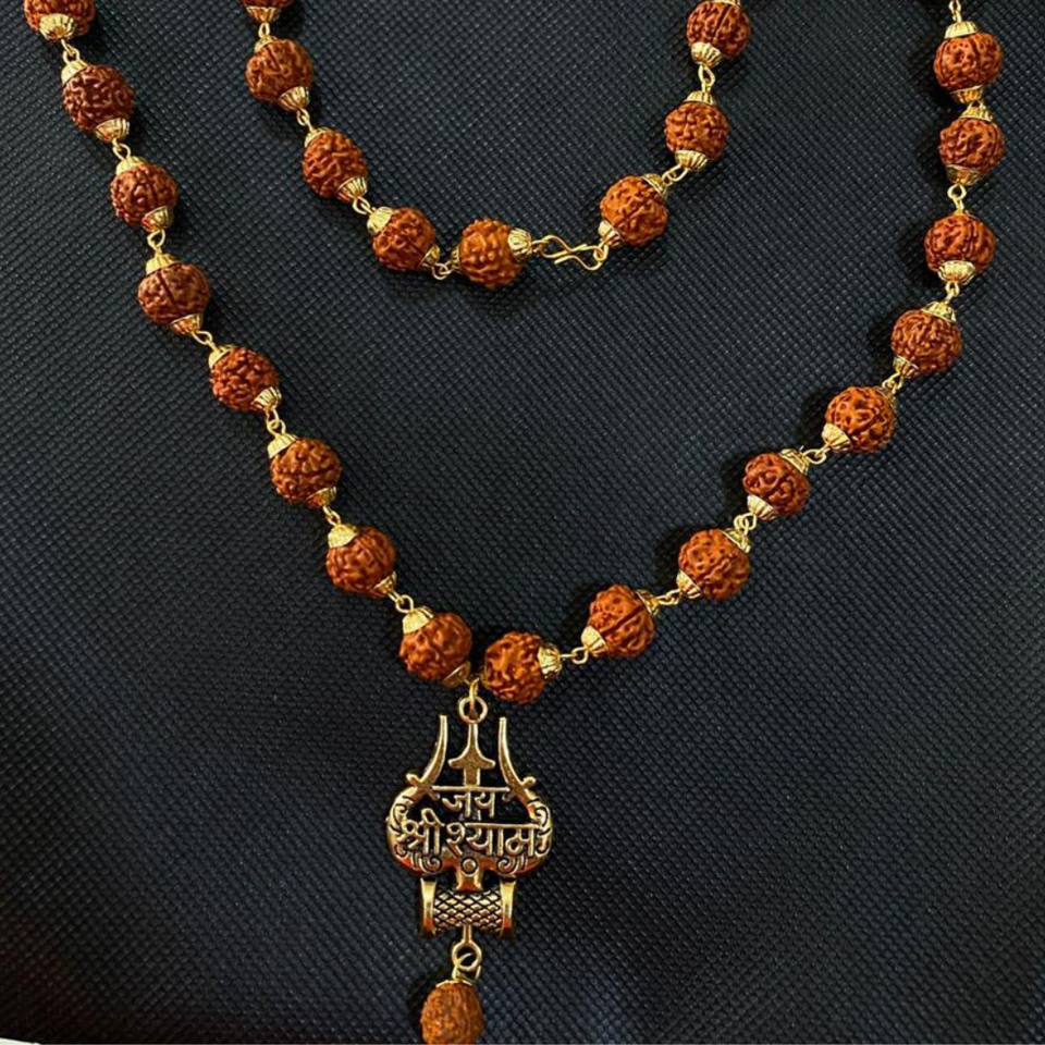 Rudraksha mala with JAY SHREE SHYAM Locket