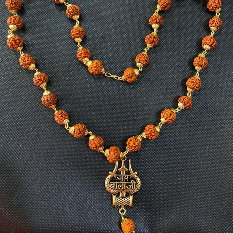 Rudraksha Mala with JAI BALAJI Locket