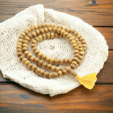 White Chandan Mala 108 Beads