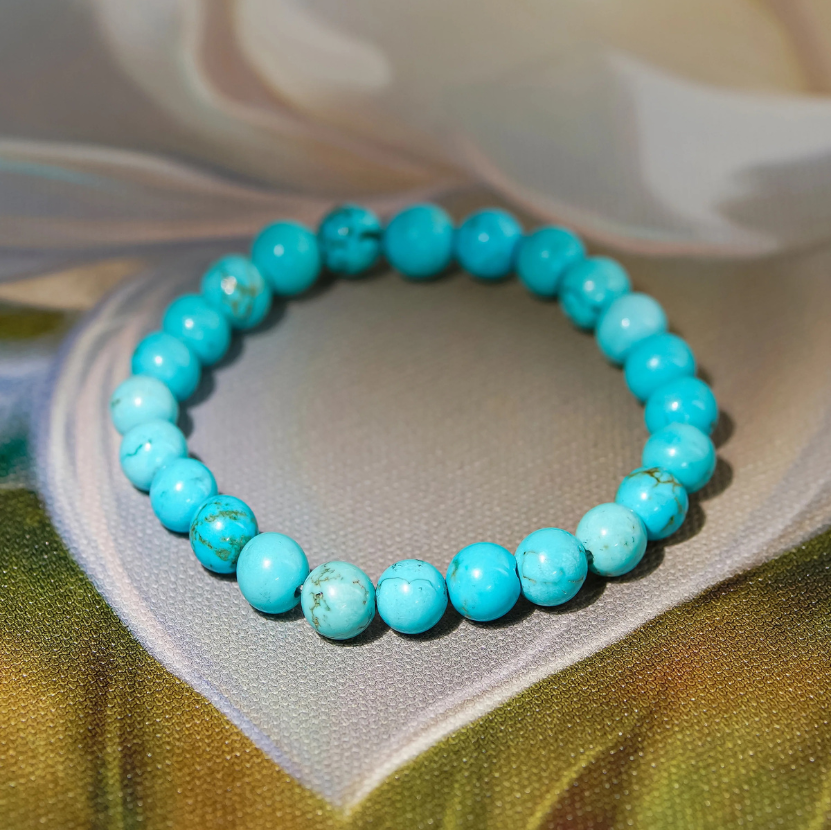 Natural Turquoise (Firoza) Bracelet - Certified