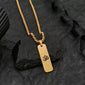 GODHARMIK Gold Plated Chain with Horizontal Pandent - OM